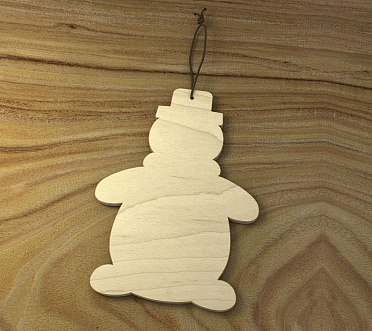 Игрушка деревянная "Снеговик"